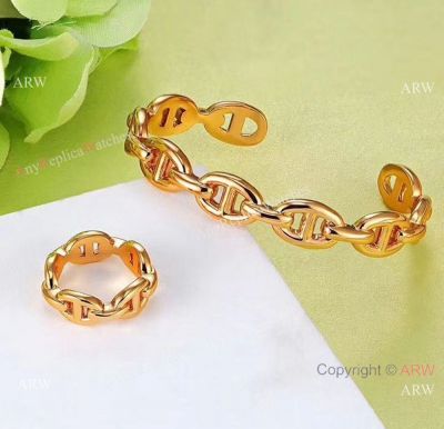 Hermes Bracelet and Ring Set - Replica Hermes